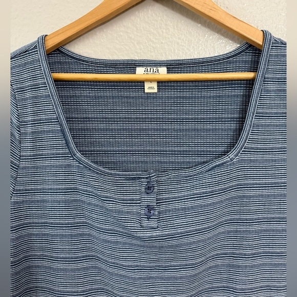 A.N.A Striped Short-Sleeve Top - Picture 4 of 7